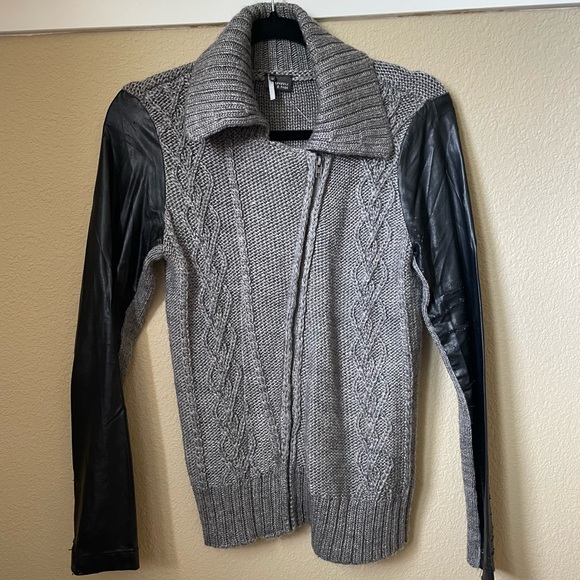 Sparkle & Fade Mixed Materials Jacket - Picture 1 of 7